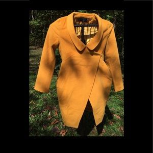 Women's Asymmetrical Double Breasted Wool Blend